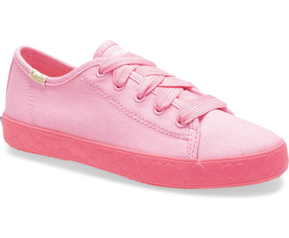 Πανινα Παπουτσια Παιδικα - Keds Kate Spade New York Kickstart - Ροζ - CVYWB8437